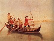 LONGHI, Pietro Duck Shoot on the Lagoon painting